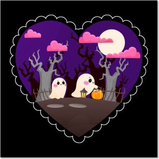Trick or Treat Ghost Posters and Art
